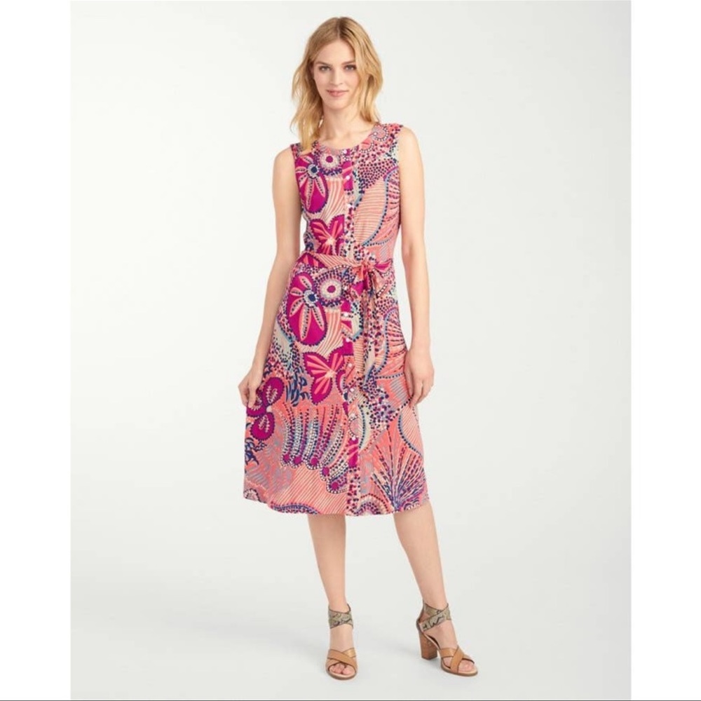 NWT Tommy Bahama Carnival Lights Button Front Dress
